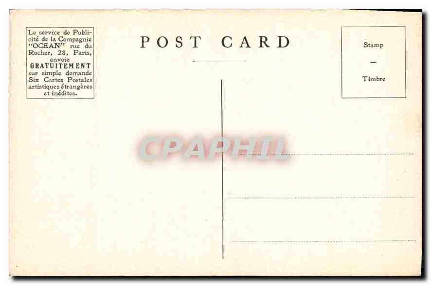 CPA Fingalls Cave Staffa  — Verso