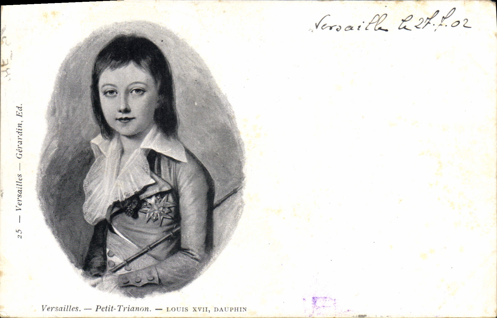 Versailles — Petit-Trianon — Louis XVII, Dauphin — Éd. Gérardtin
