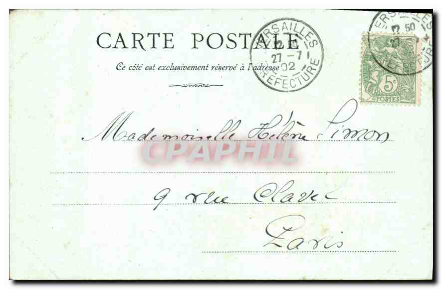 Versailles — Petit-Trianon — Louis XVII, Dauphin — Éd. Gérardtin — Verso