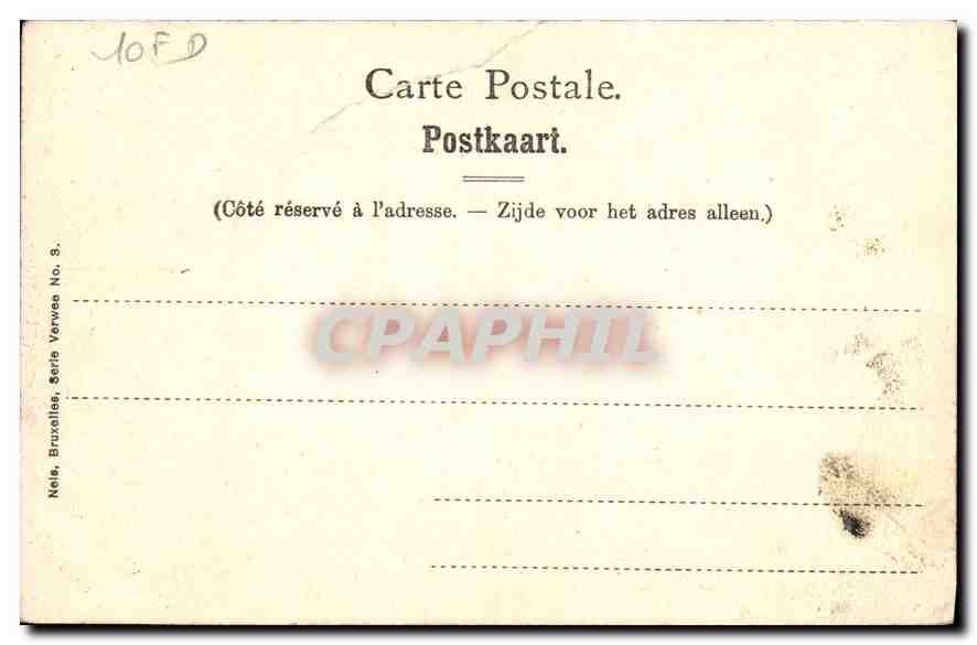 CPA Alfred Verwee Les bouches de l'Escalit  — Rückseite