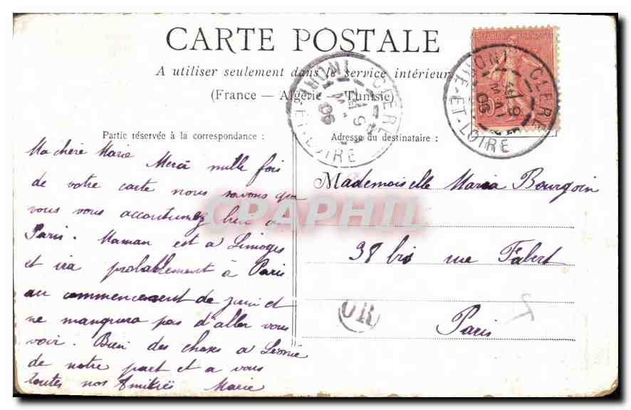 CPA Enfant — Rückseite