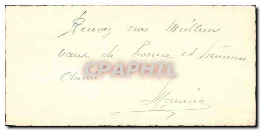 CPA Bonne Annee  — Rückseite