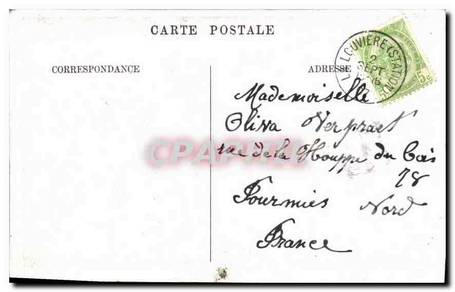 Calvaire de Jolimont — 6ème Station — Jésus descendu de la croix est remis entre les bras de sa Mère — Édit. V. E. D., Bruxelles — Rückseite