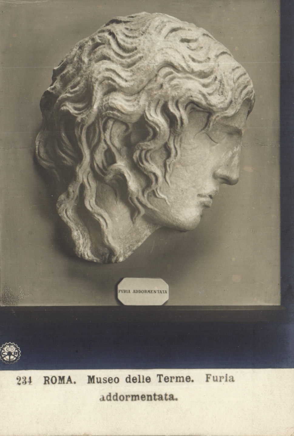 CPA Roma Museo delle Terme Furia Addormentata 