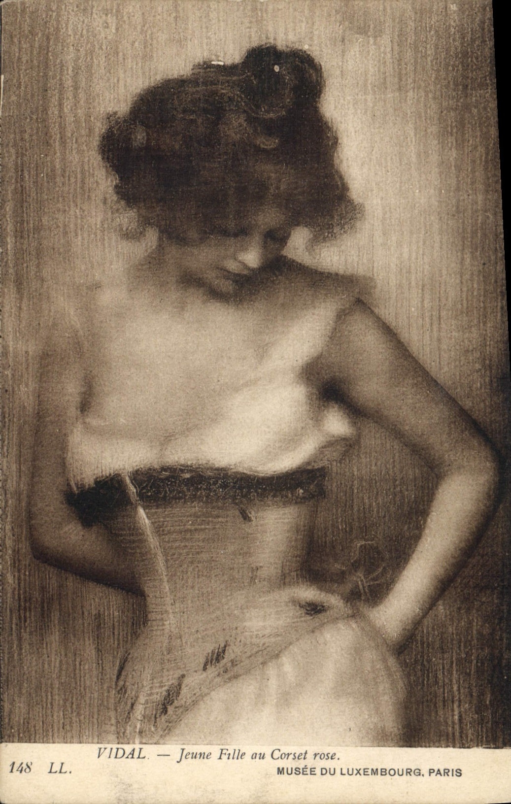 Jeune Fille au Corset rose — Vidal — Musée du Luxembourg, Paris