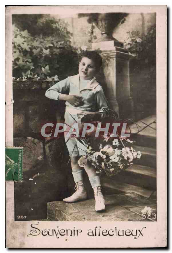 CPA Souvenir Affectueux Enfant