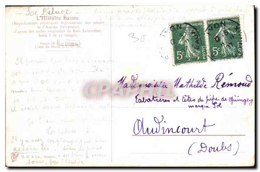 Le Déluge — Reproductions de l'Antiquité — H.K. & Co. Munich — Reverso