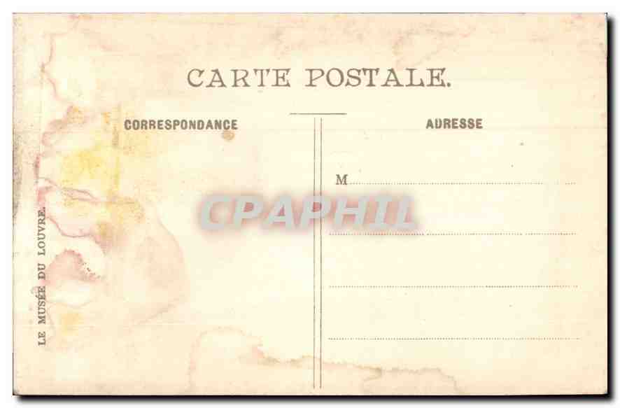 CPA Le Musee du Louvre  — Rückseite