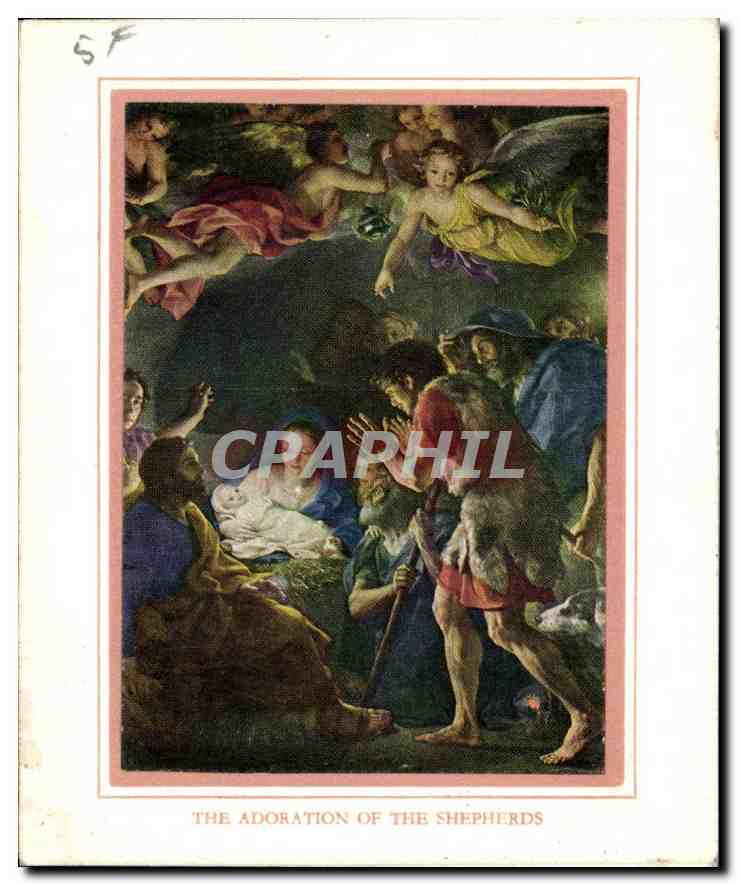 CPA The Adoration of the Shepherds 