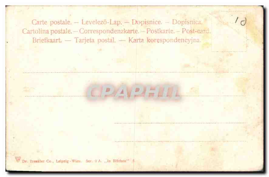CPA Fantaisie Femme — Verso