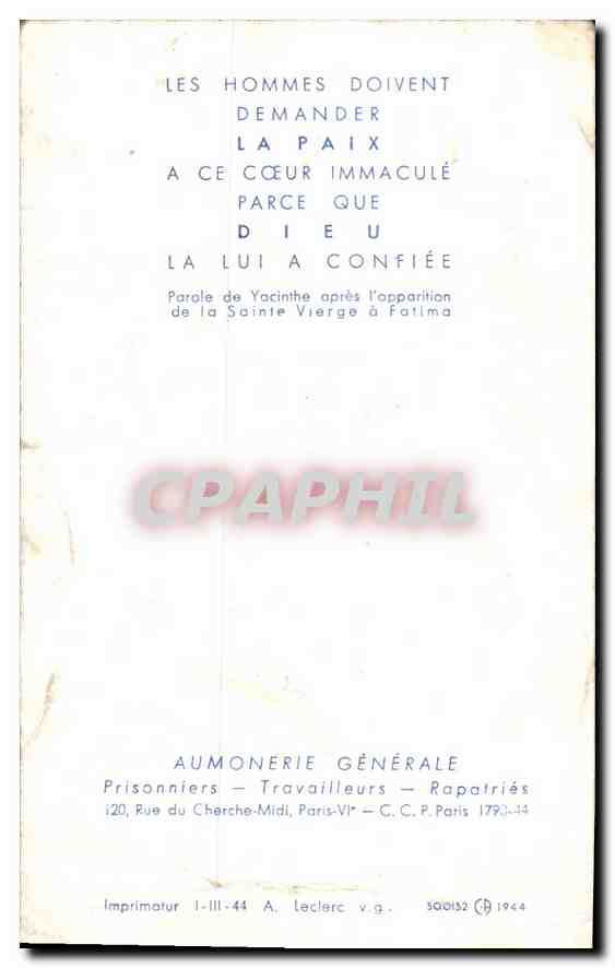 Image Notre Dame de France  — Rückseite