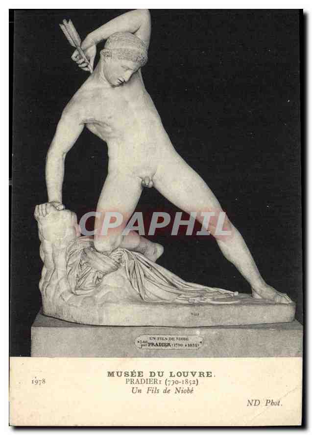 CPA Musee du Louvre Pradier Un Fils de Niobe 