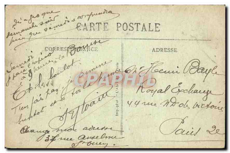 CPA Le Cure de Pontoise Je vais dit il jeter mon bonnet a celle qui a le plus trompeson mari  — Verso