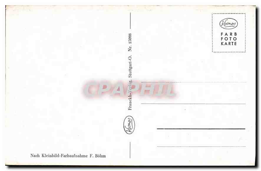 CPA Nach Kleinbild Farbaufnahme F Bohm  — Rückseite