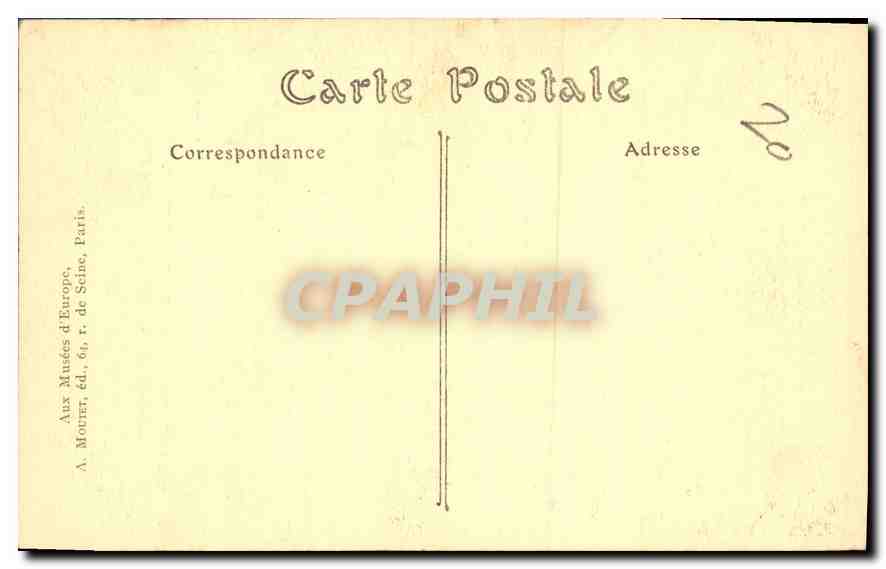 Portrait de Savonarola — Vienne, Galerie de l'Archiduc Charles — Cliché Alinari — Rückseite