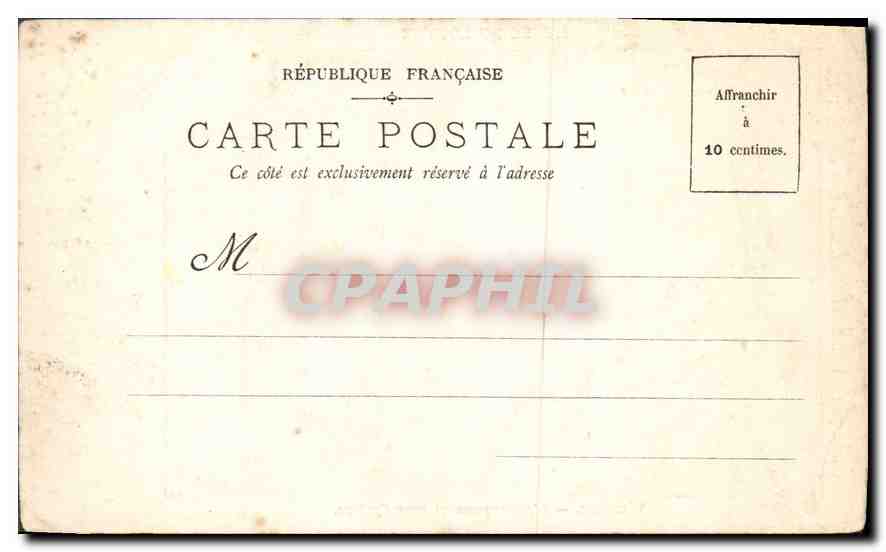 CPA Musee du Louvre Watteau L'Embarquement pour Cythere  — Rückseite