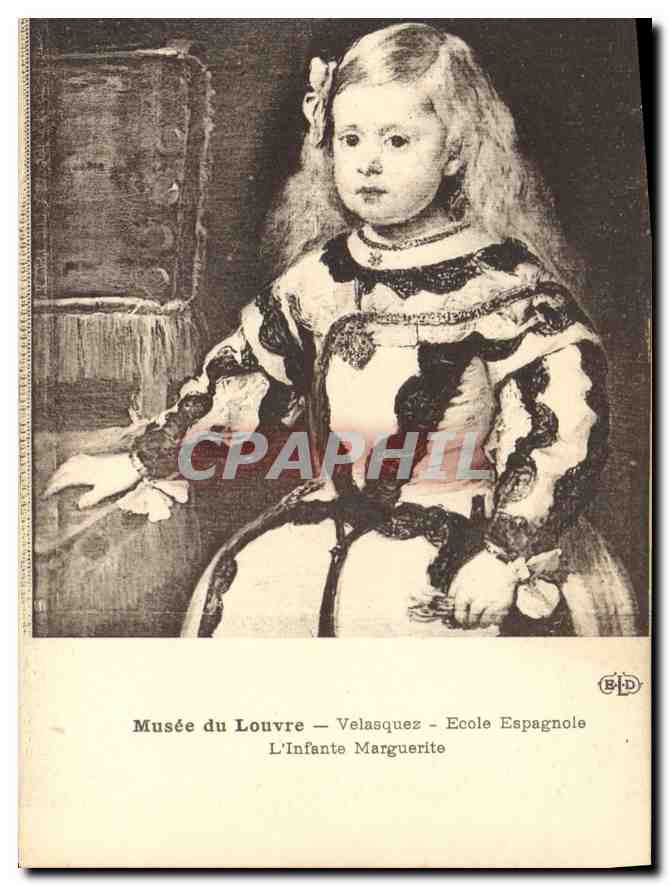 CPA Musee du Louvre Velasquez Ecole Espagnole L'Infante Marquerite 