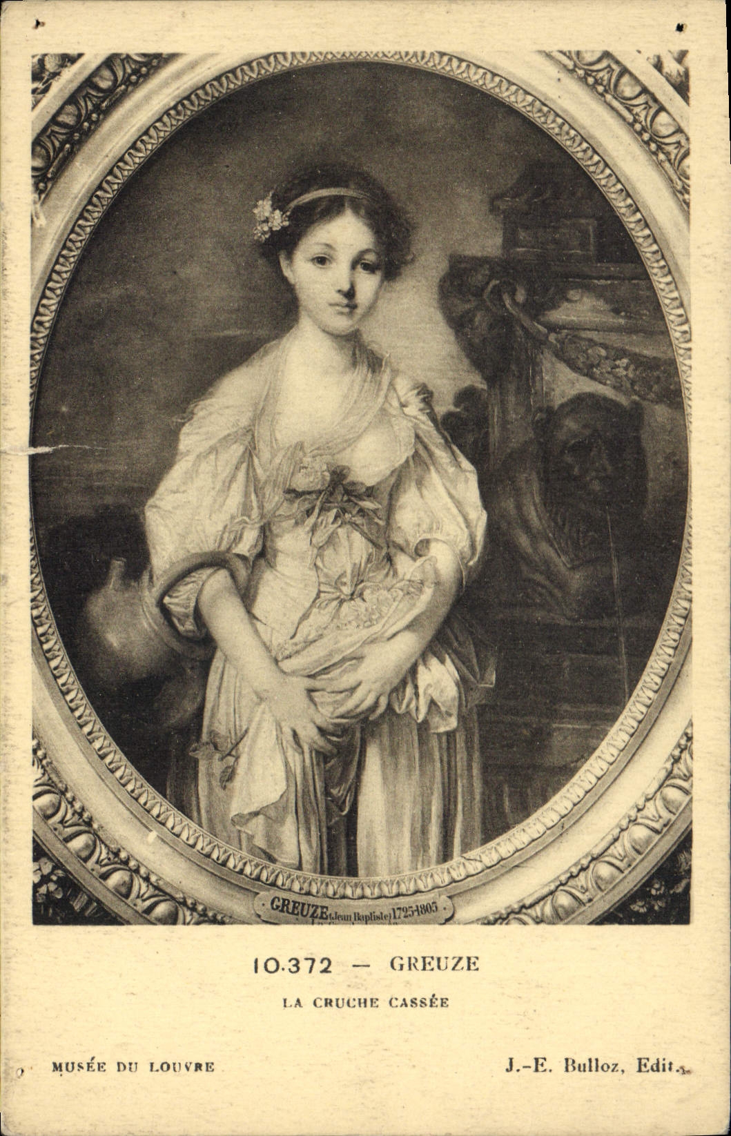 CPA Greuze La Cruche Cassee Musee du Louvre 
