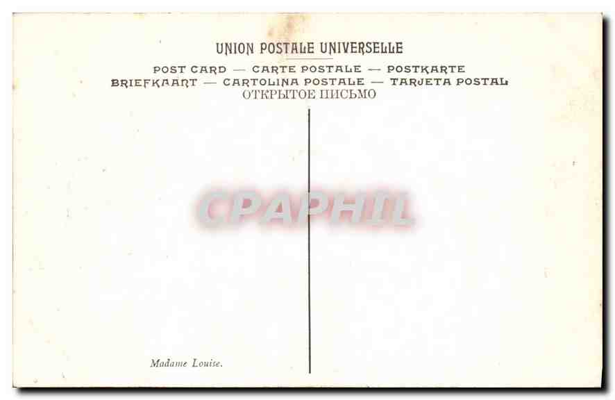 CPA Nattier Mme Louise Musee de Versailles  — Verso