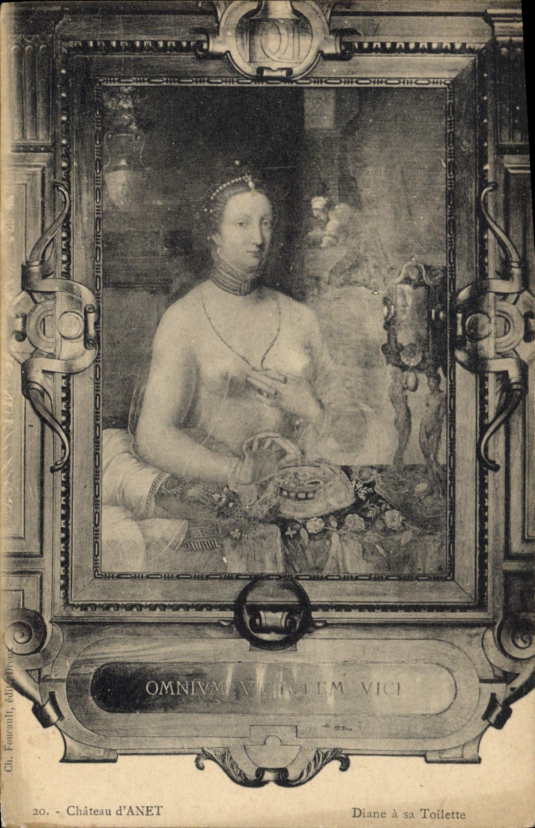 CPA Chateau d'Anet Diane a sa Toilette 