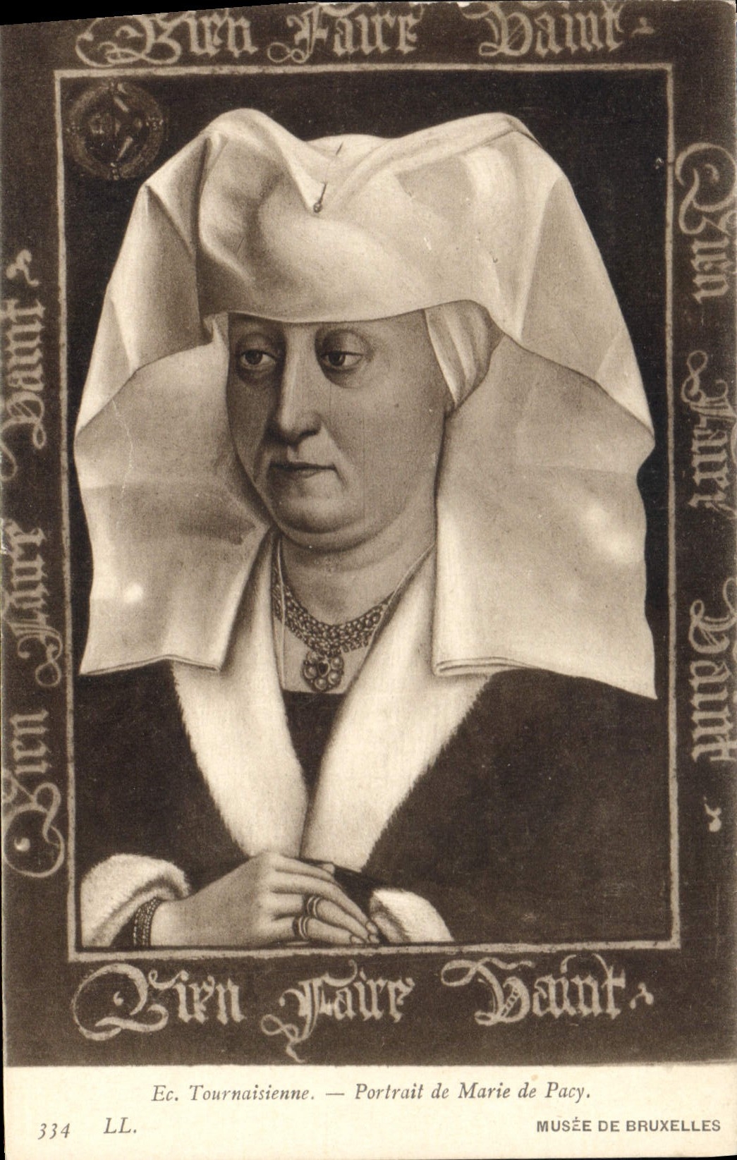 Portrait de Marie de Pacy — Musée de Bruxelles — Édition LL