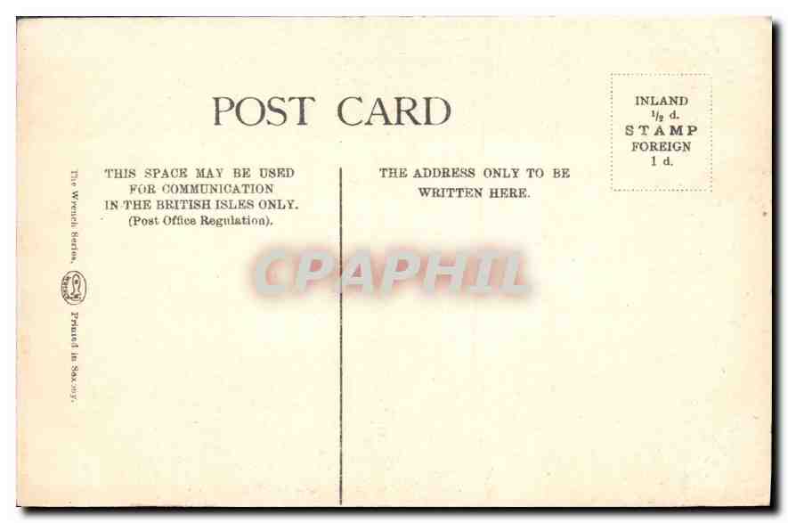 CPA British Museum Victory  — Verso