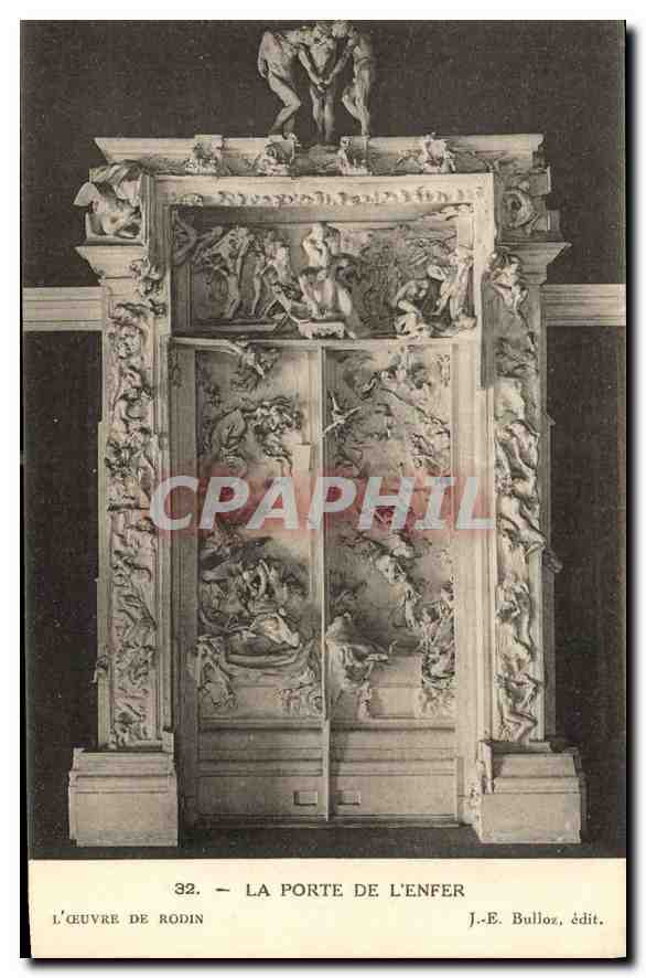 La Porte de l'Enfer — œuvre de Rodin — J.-E. Bulloz, édit.