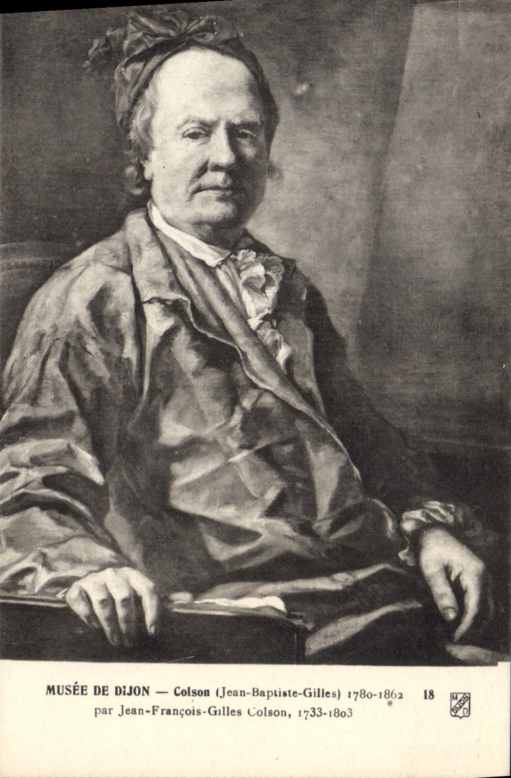 Portrait de Jean-François-Gilles Colson — Musée de Dijon — éditeur M. KROD, n° 18