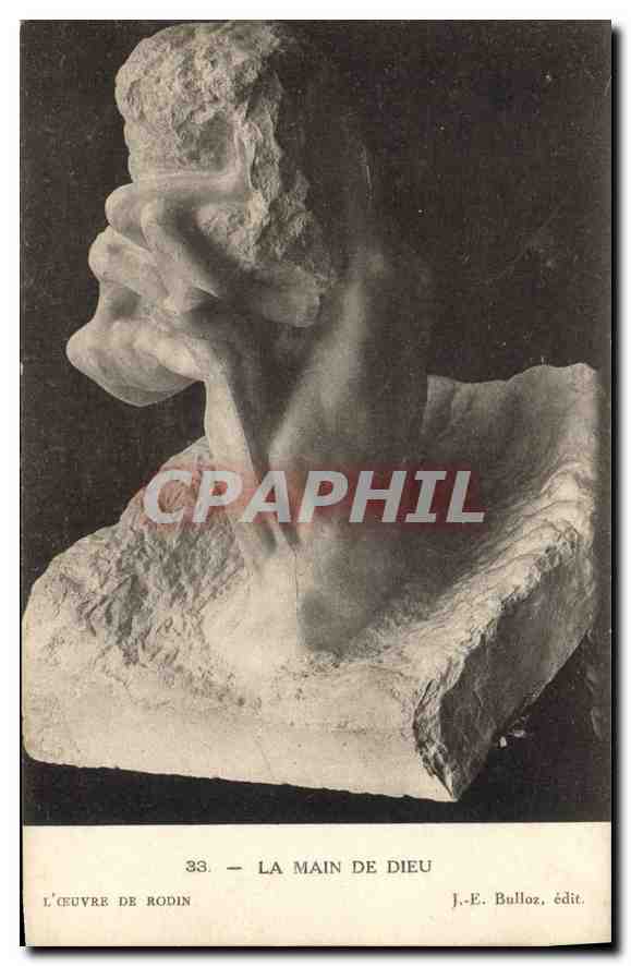 La Main de Dieu — œuvre de Rodin — J.-E. Bulloz, édit. n°33