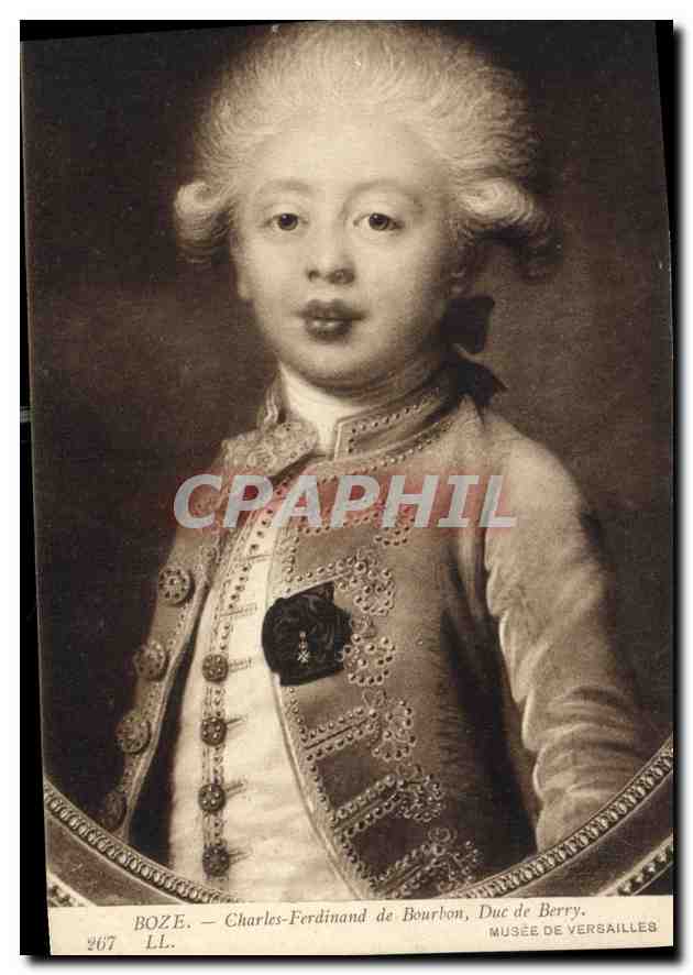CPA Boze Charles Ferdinand de Bourbon Due de Berry Musee de Versailles 