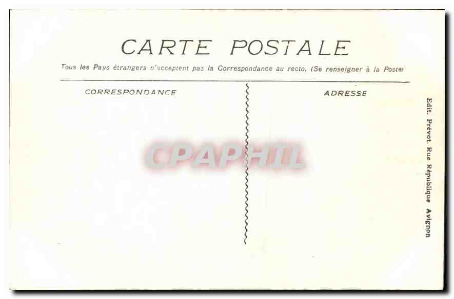 CPA Palais des Papes Avignon Chapelle St jean Bte Fresques de Simeon Memmi Ste Elisabeth du Portugal — Verso