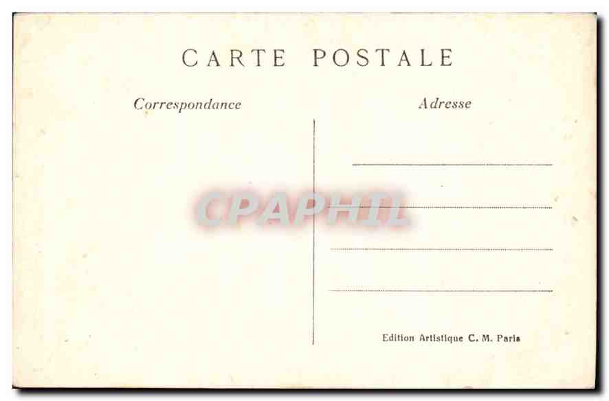 CPA Musee du Louvre Ingres Dominique Edipe expliquant l'Enigme Ecole Francaise  — Rückseite
