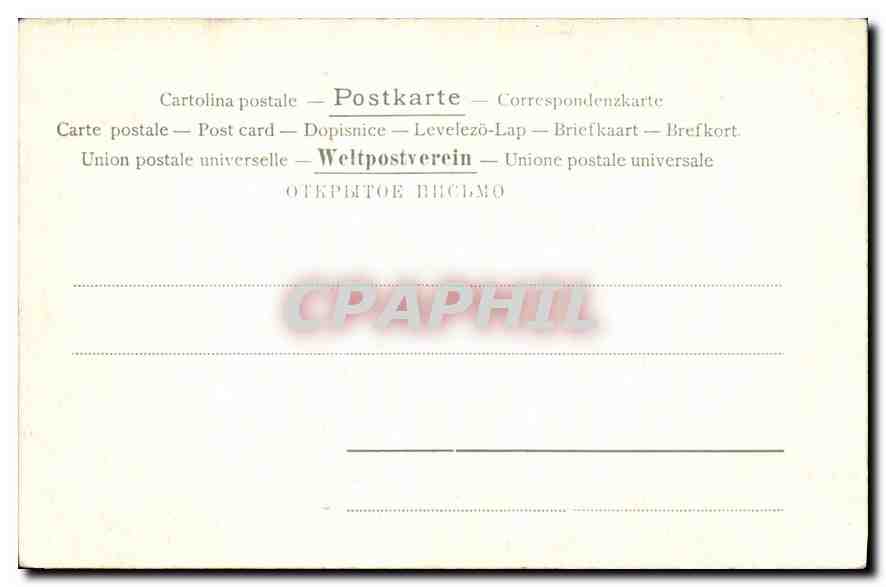 CPA Firenze S Botticelli La Vergine col S Bambino  — Rückseite