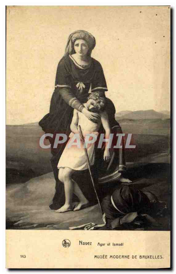 CPA Navez Agar et Ismael Musee Moderne de Bruxelles 