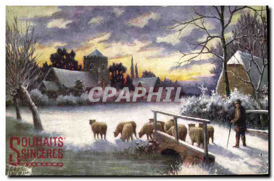 CPA Souhaits Sinceres 