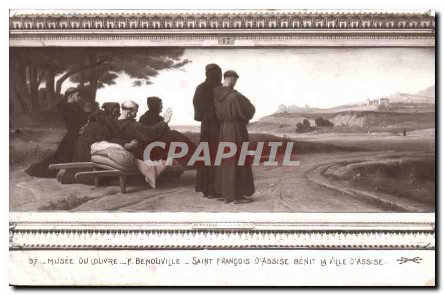 CPA Musee du Louvre F Benouville Saint Francois d'Assise Benit La Ville d'assise 