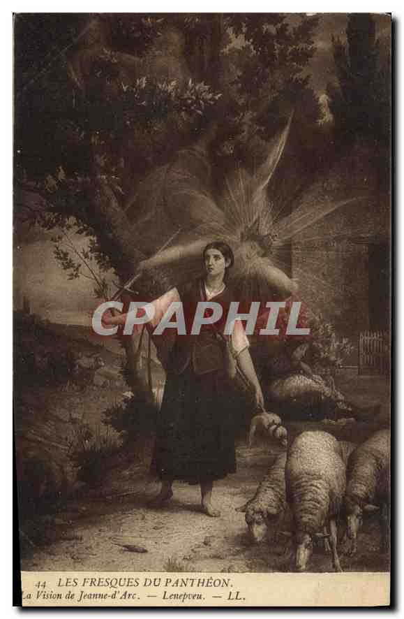 CPA Les Fresques du Pantheon La Vision de Jeanne d'Arc Lenepveu 