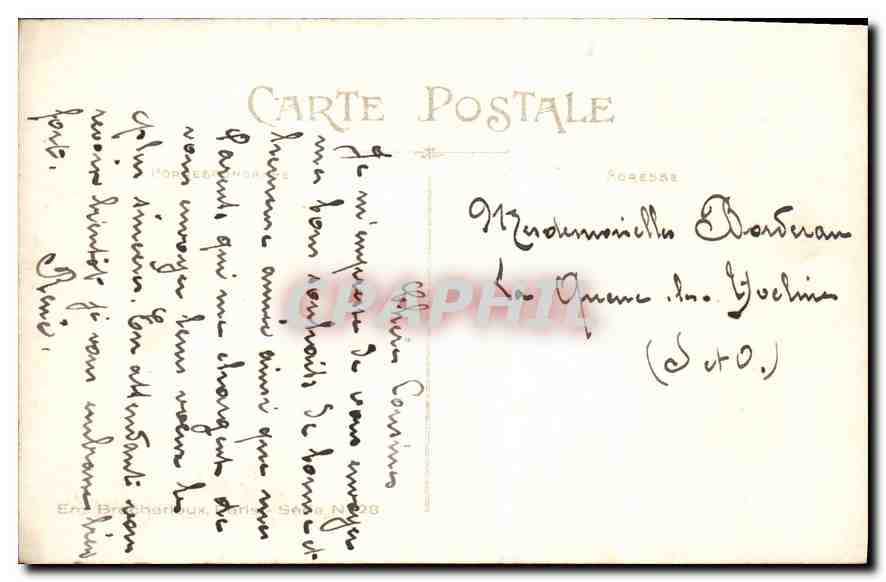 CPA Bonne Annee  — Rückseite