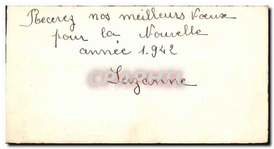 CPA Bonne Annee  — Rückseite