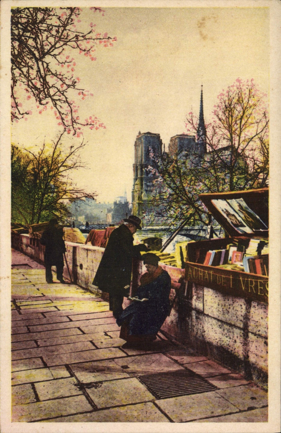 CPA Paris Bouquinistes et Notre Dame 