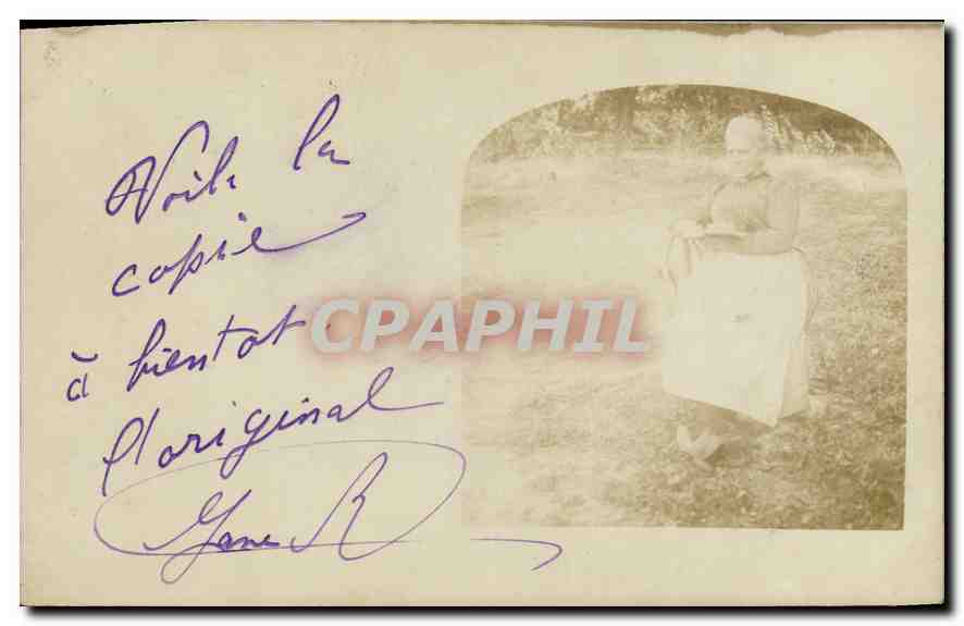 CARTE PHOTO Femme
