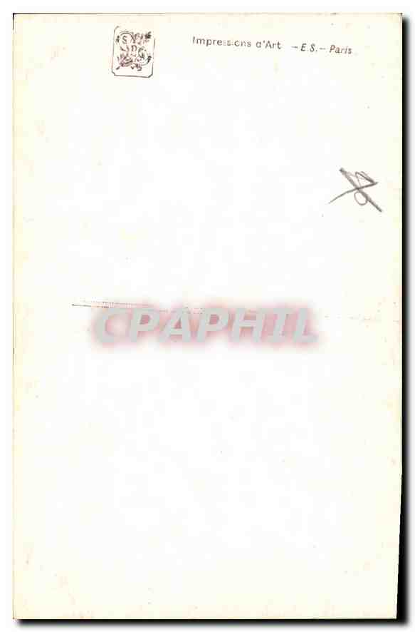 CPA Femme — Verso