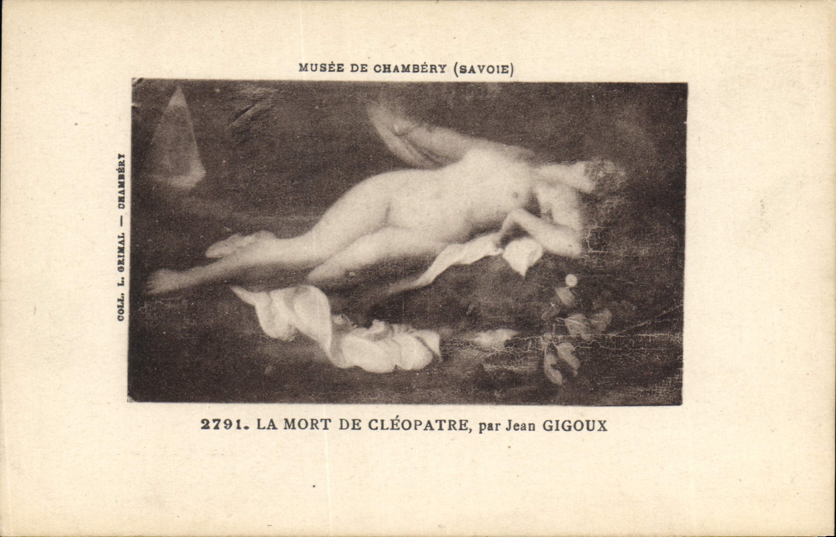 CPA Musee de Chambery Savoie La Mort de Cleopatre par Jean Gigoux 