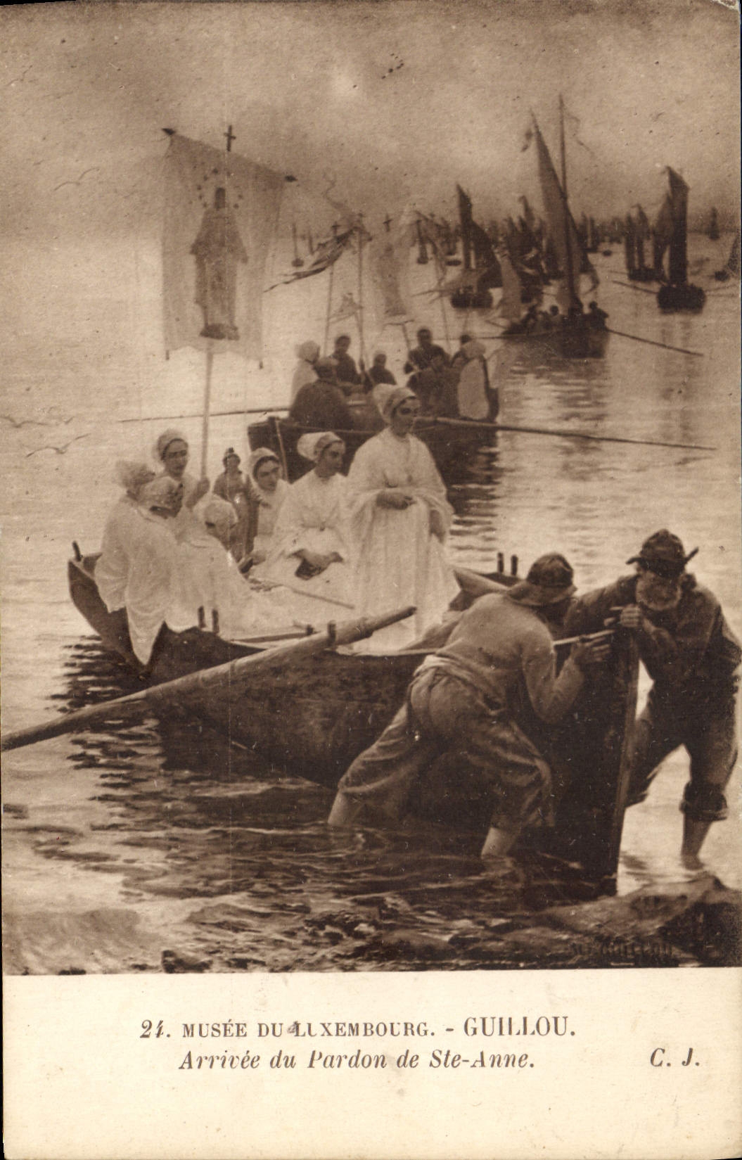 CPA Musee du Luxembourg Guillou Arrivee du Pardon de Ste Anne 