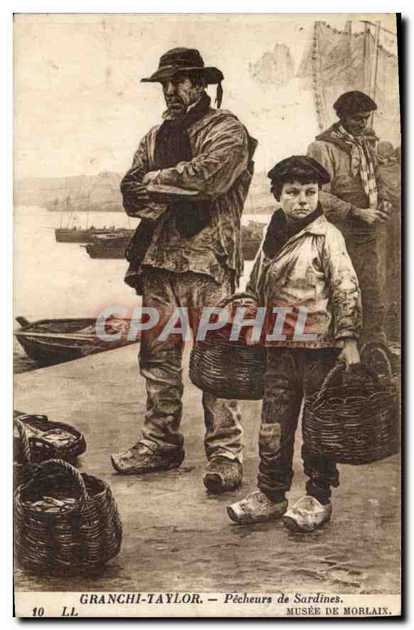 CPA Granchi Taylor Pecheurs de Sardines Musee de Morlaix 