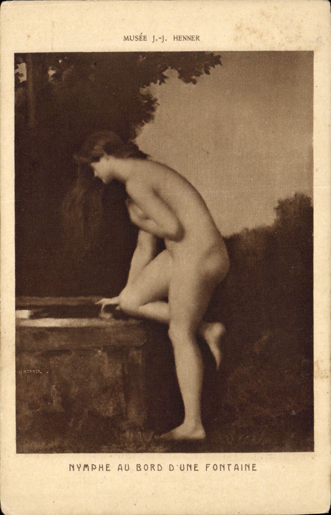 Nymphé au bord d'une fontaine — Musée J.-J. Henner — Braun & Cie, Paris
