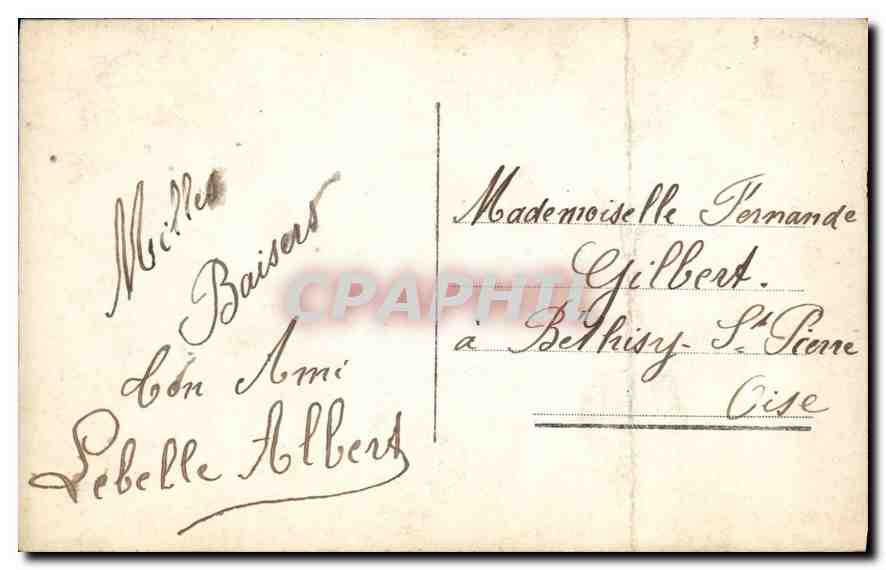 CPA Fantaisie Homme — Verso
