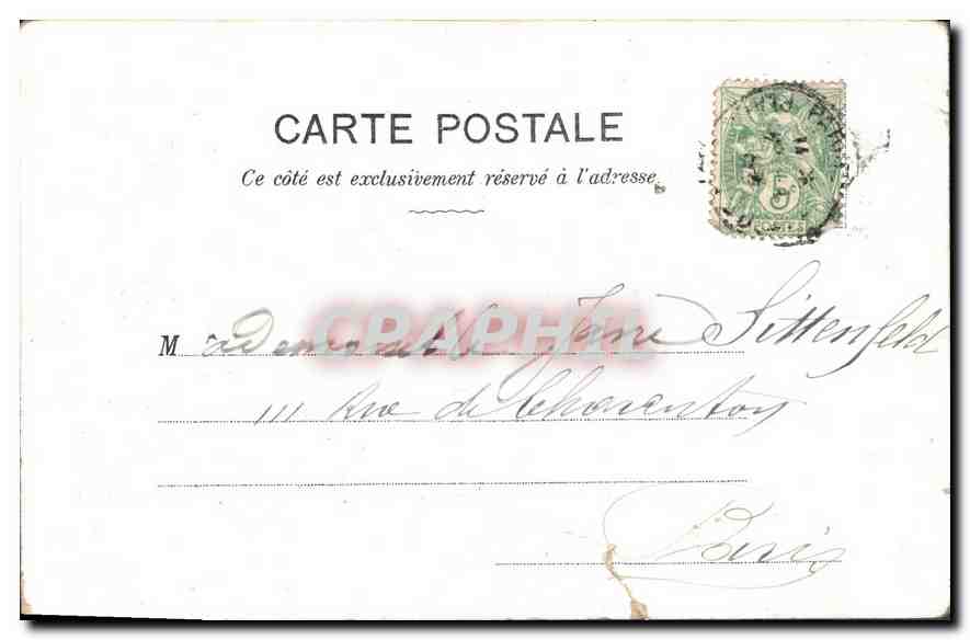 CPA Champagne Mercier Epernay Theatre Falstaff — Verso