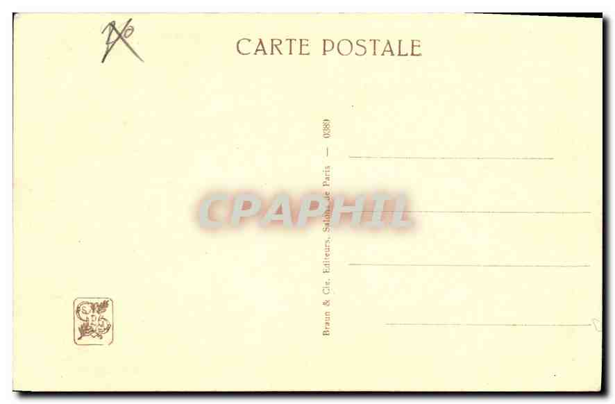 CPA Le Repos du Modele  — Rückseite