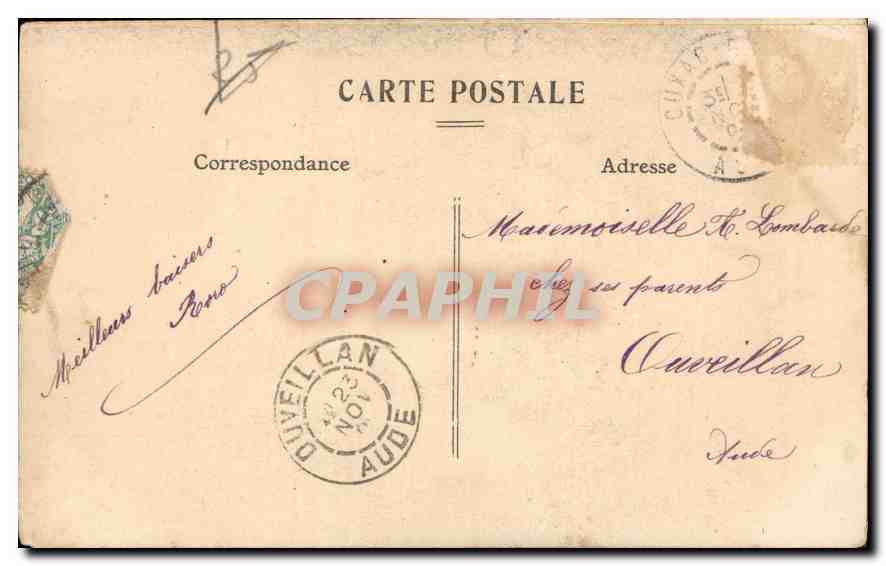 CPA Petite soeur Cherche dans les bouquets de fleurs  — Rückseite